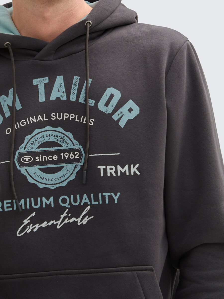 sudadera con capucha y estampado de logotipo