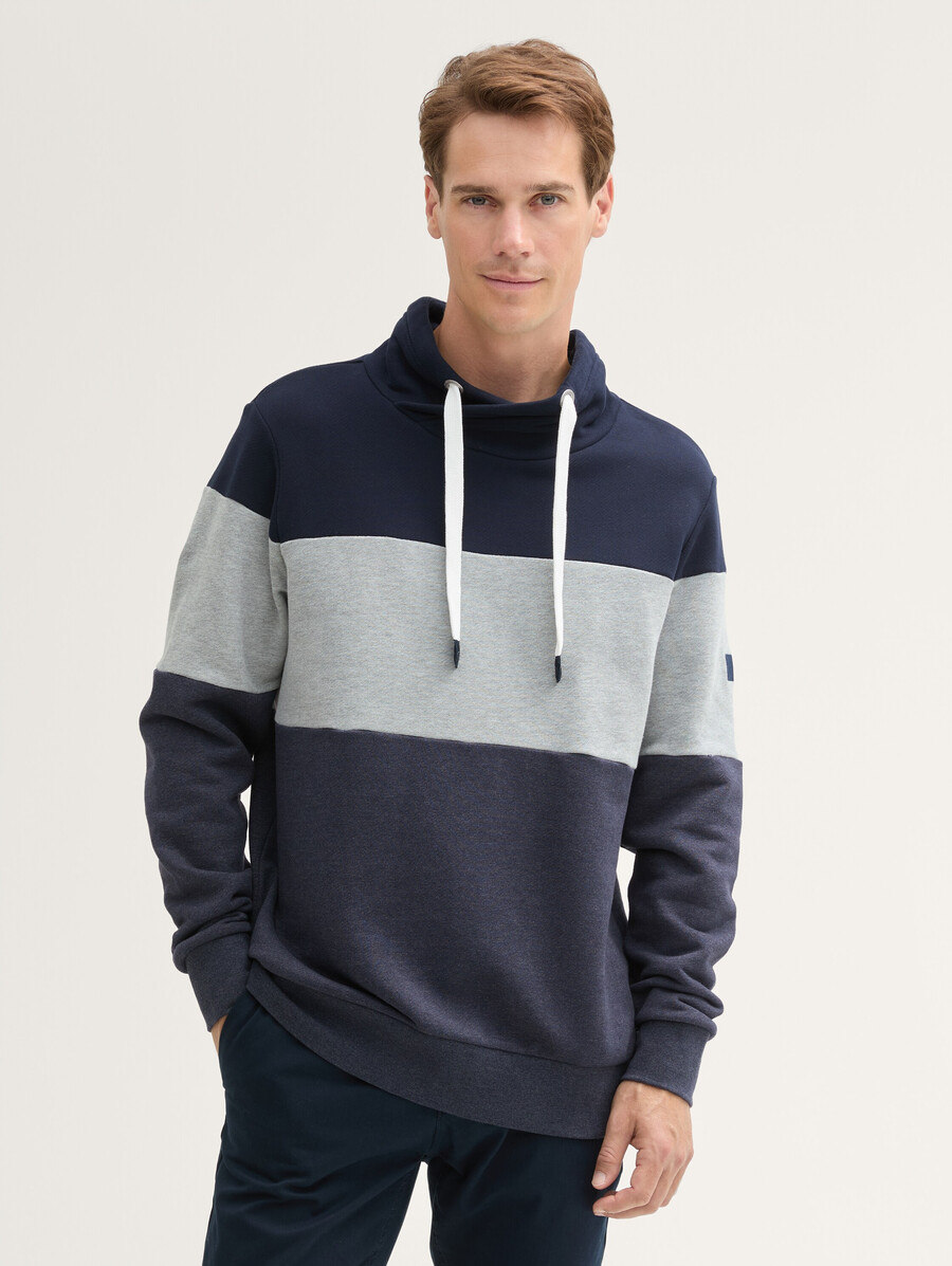 sudadera con bloqueo de color