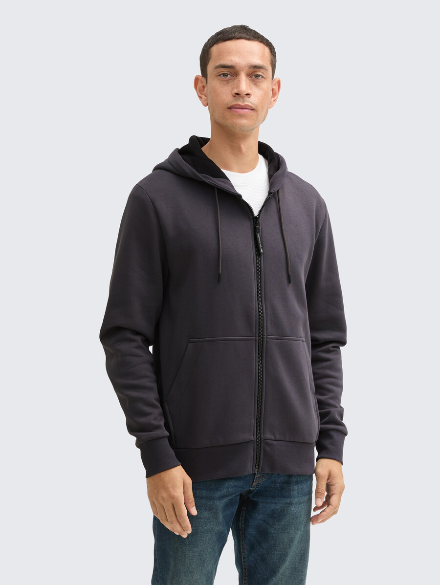 chaqueta sudadera con capucha básica