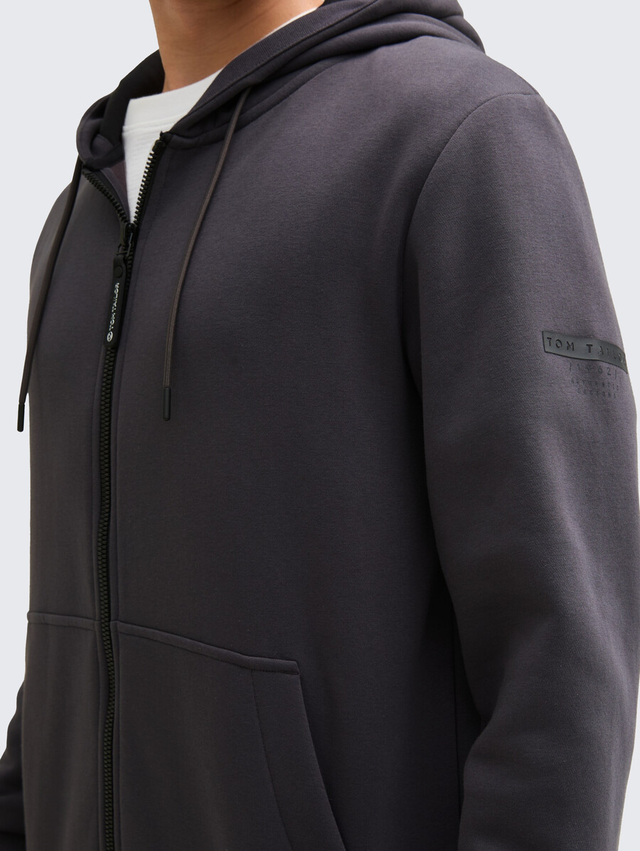 chaqueta sudadera con capucha básica