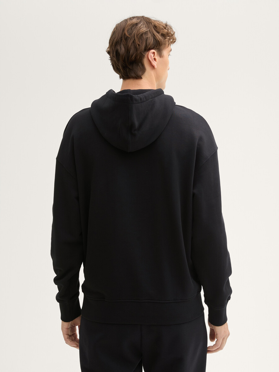 sudadera relajada con logotipo bordado