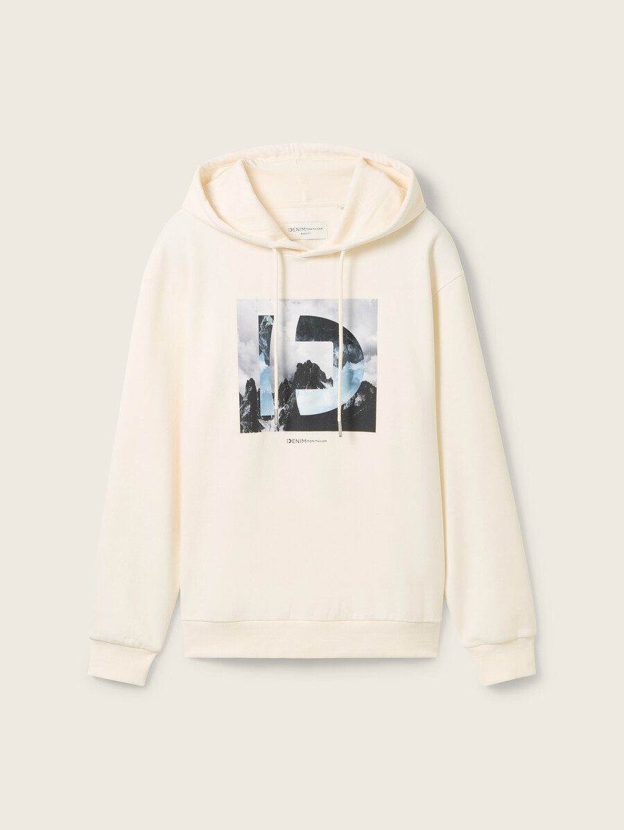 sudadera con capucha y estampado
