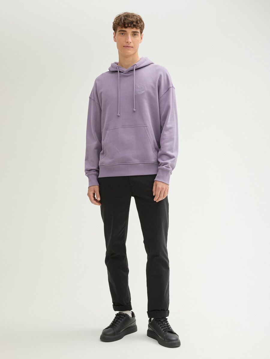sudadera relajada con logotipo bordado