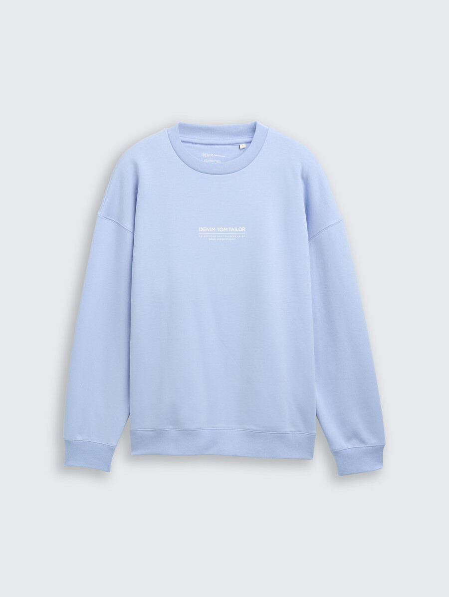 sudadera relajada con estampado de logotipo