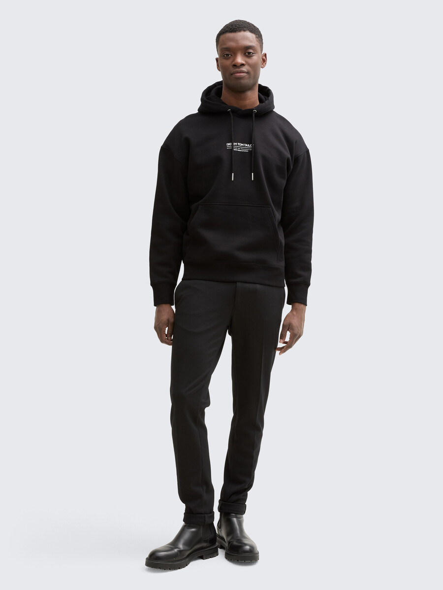 sudadera con capucha relajada con estampado de logotipo