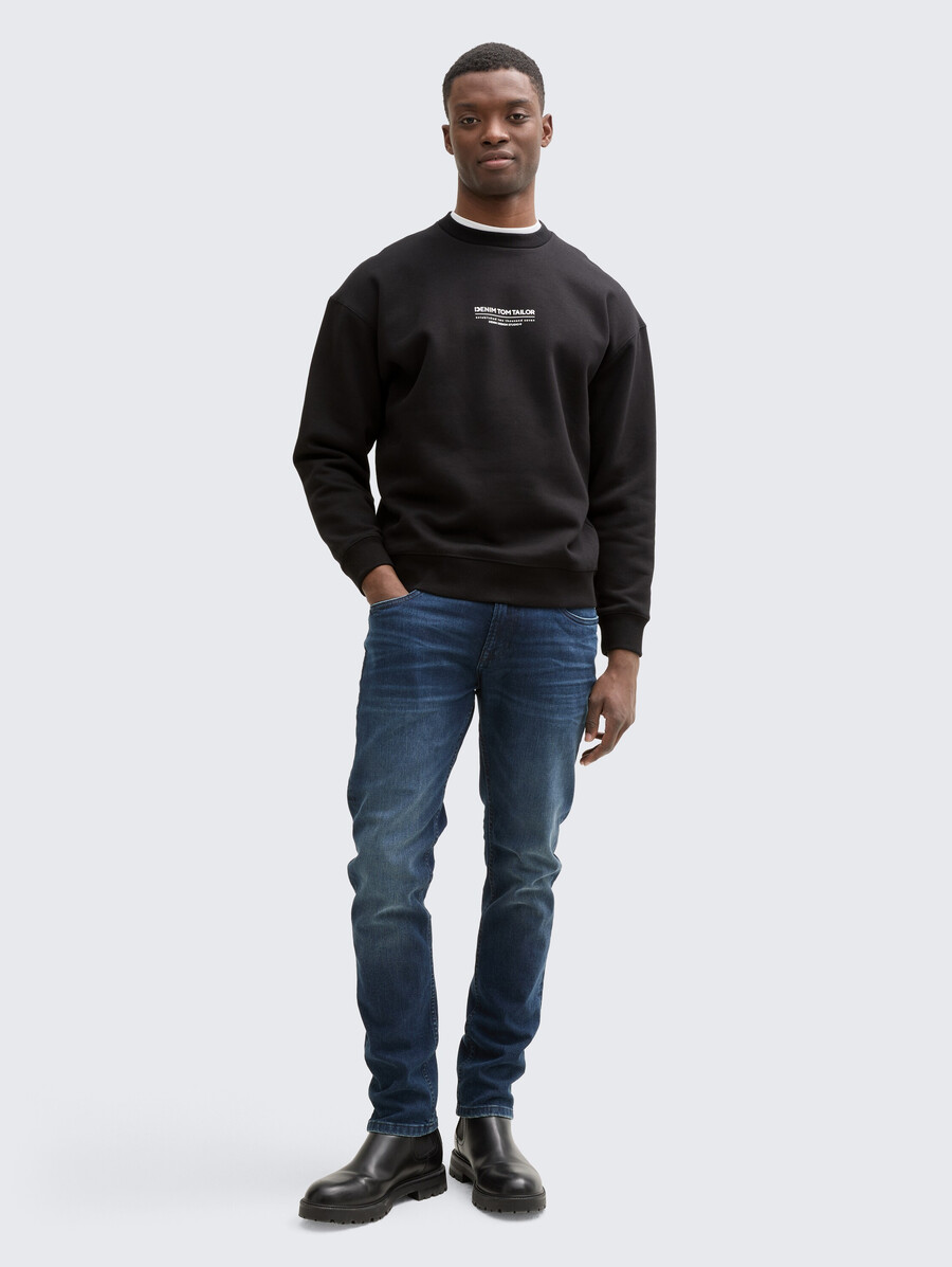 sudadera relajada con estampado de logotipo