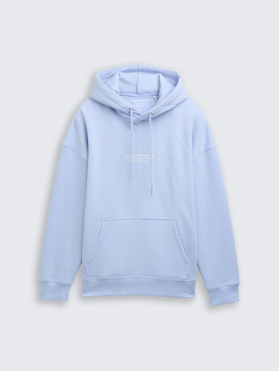 sudadera con capucha relajada con estampado de logotipo