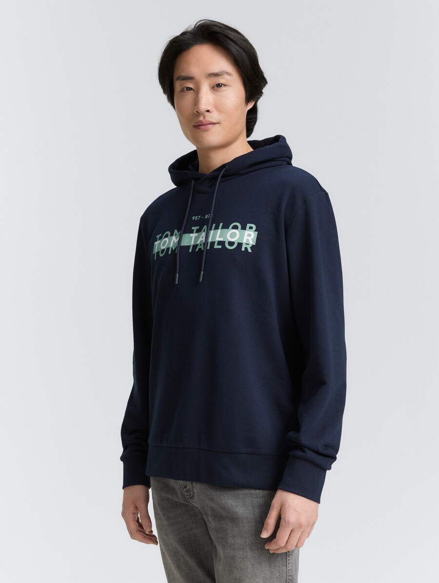 sudadera con capucha y estampado de logotipo