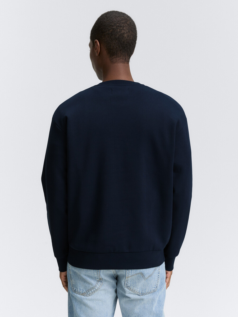 sudadera de cuello redondo con estampado