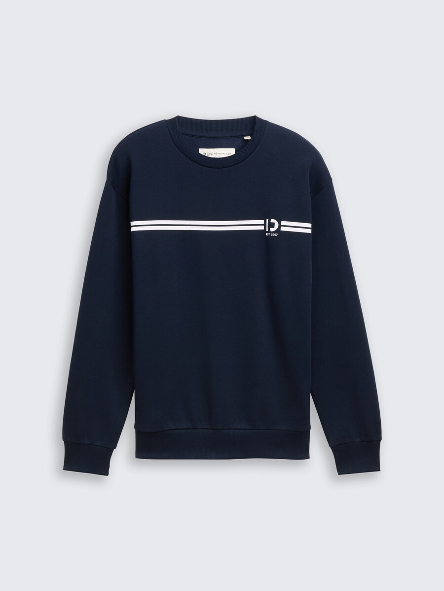 sudadera de cuello redondo con estampado