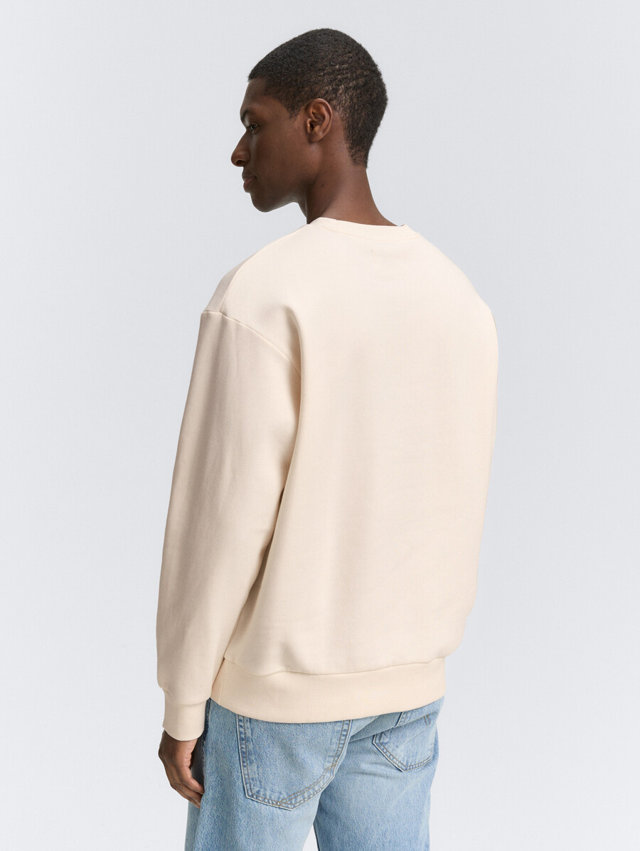 sudadera de cuello redondo con estampado