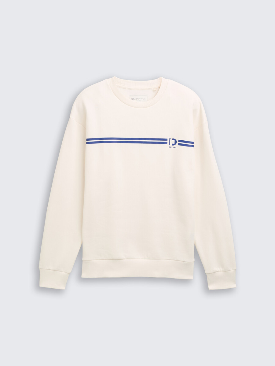 sudadera de cuello redondo con estampado