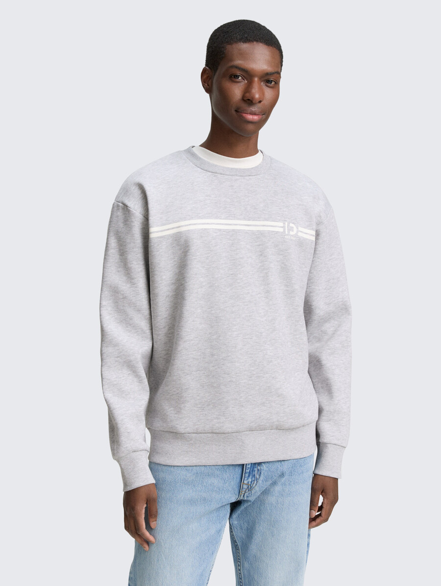 sudadera de cuello redondo con estampado