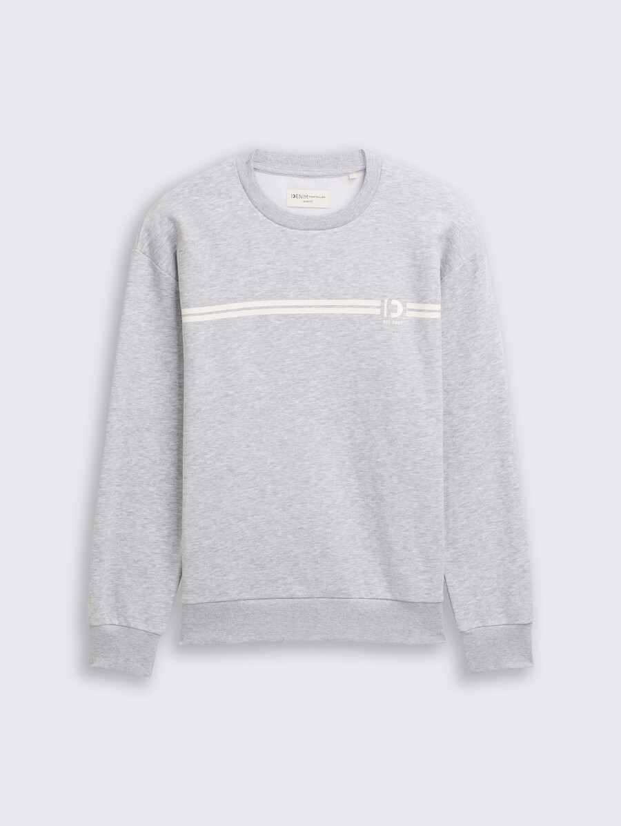 sudadera de cuello redondo con estampado
