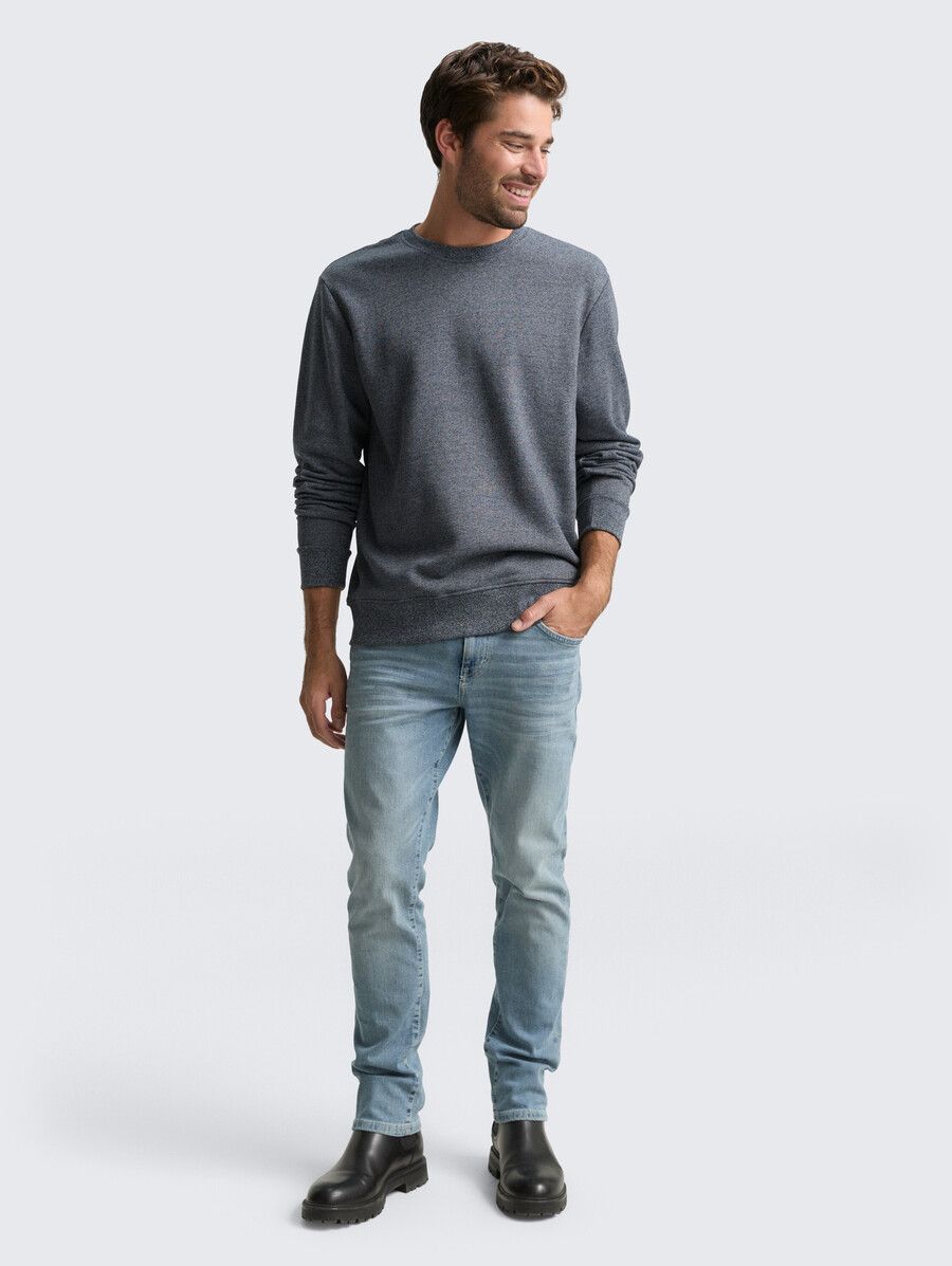 sudadera con efecto jaspeado