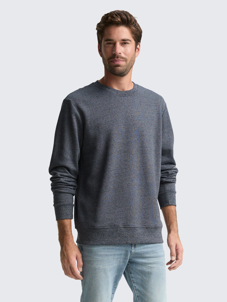 sudadera con efecto jaspeado