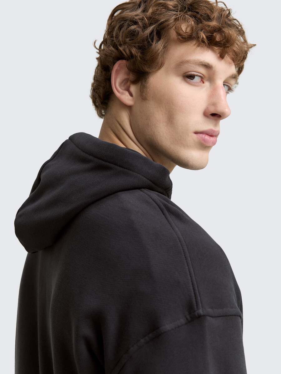sudadera con capucha de corte relajado y estampado