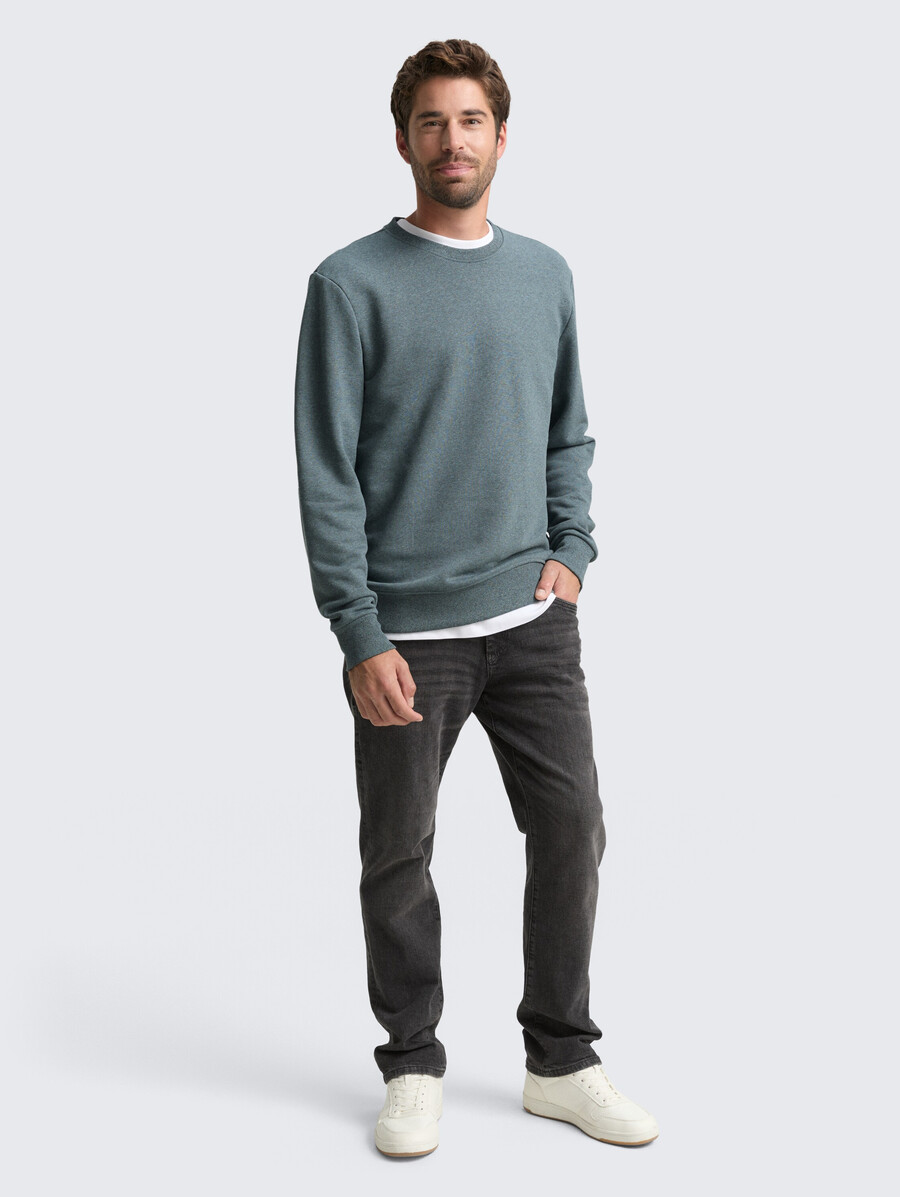 sudadera con efecto jaspeado