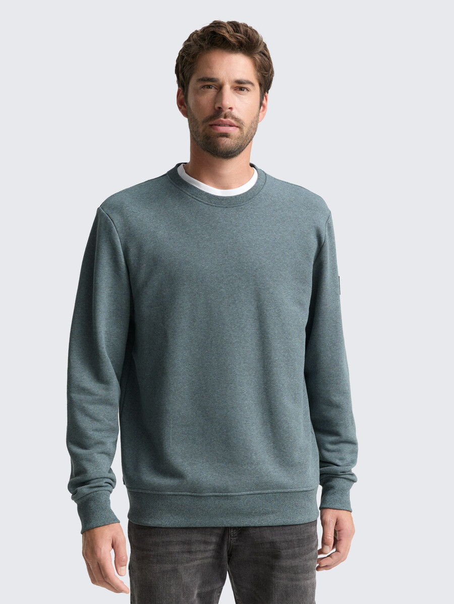 sudadera con efecto jaspeado