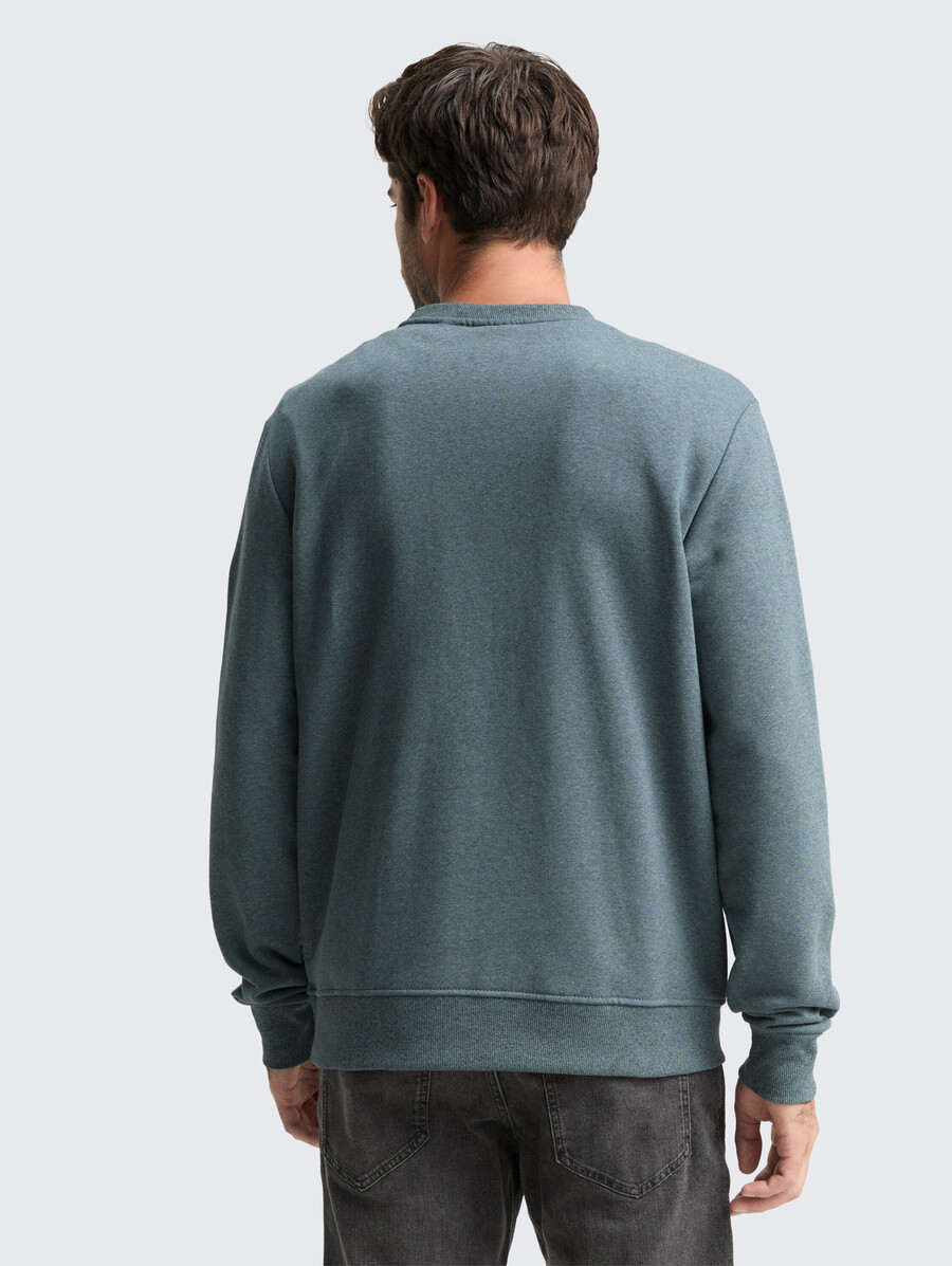 sudadera con efecto jaspeado