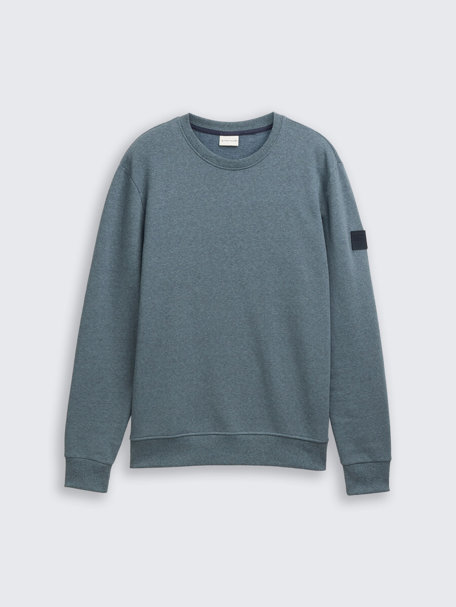 sudadera con efecto jaspeado