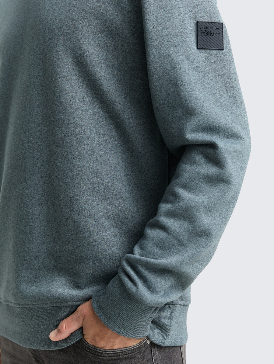 sudadera con efecto jaspeado