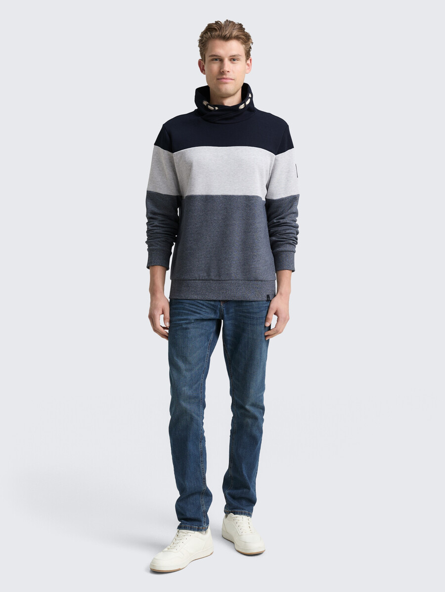 sudadera con bloques de color snood