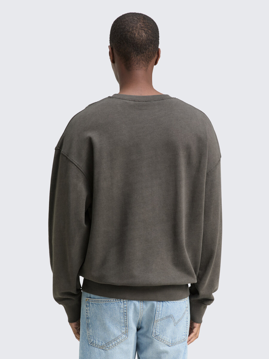 sudadera relajada teñida