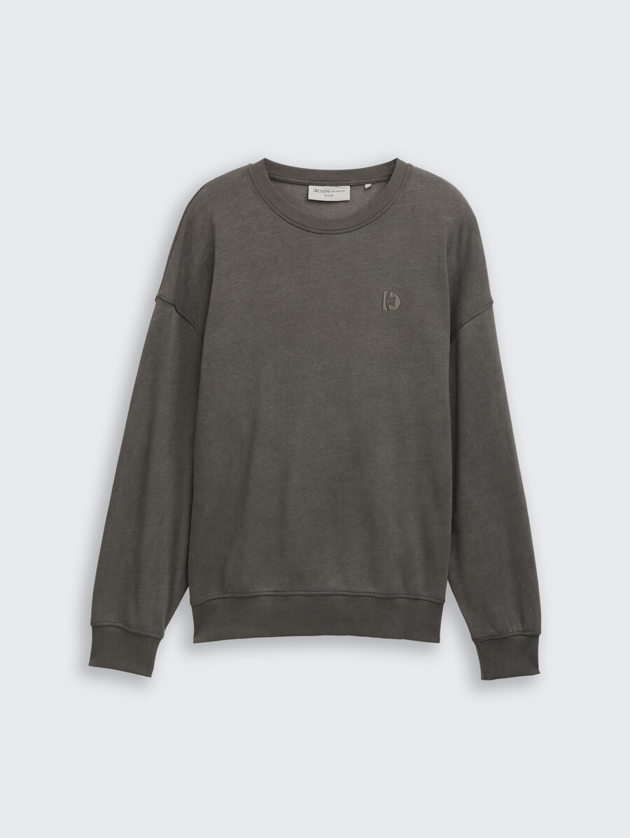 sudadera relajada teñida
