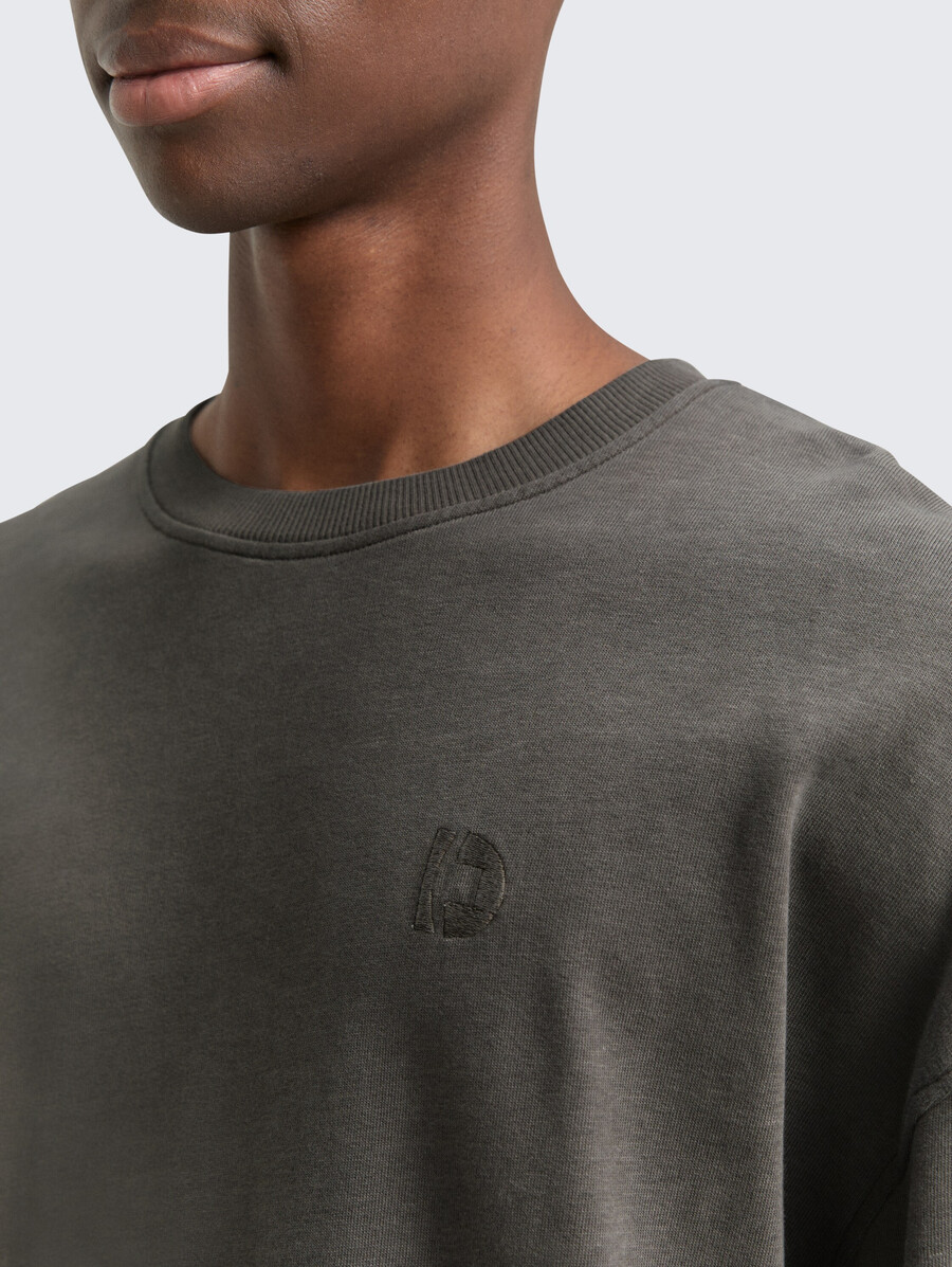 sudadera relajada teñida