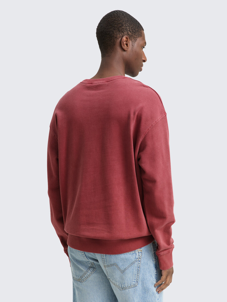 sudadera relajada teñida