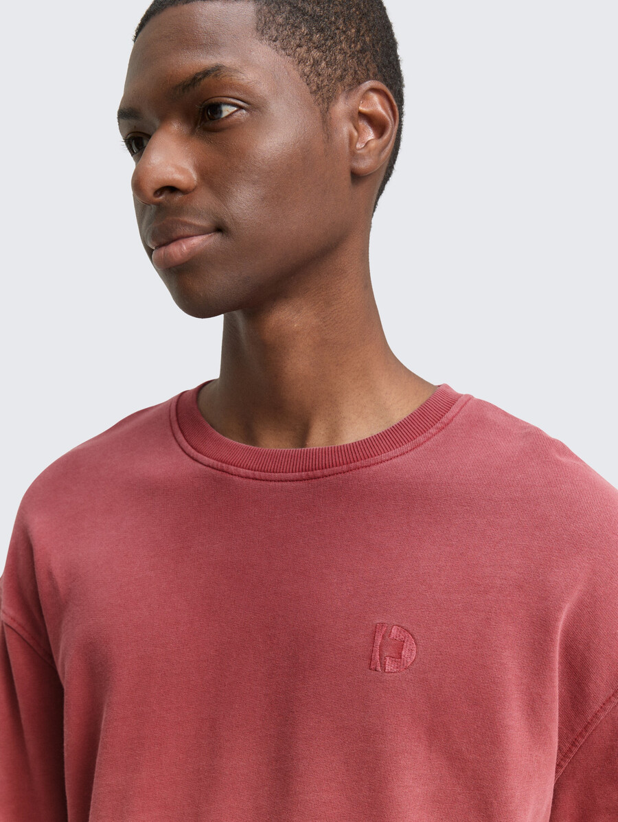 sudadera relajada teñida