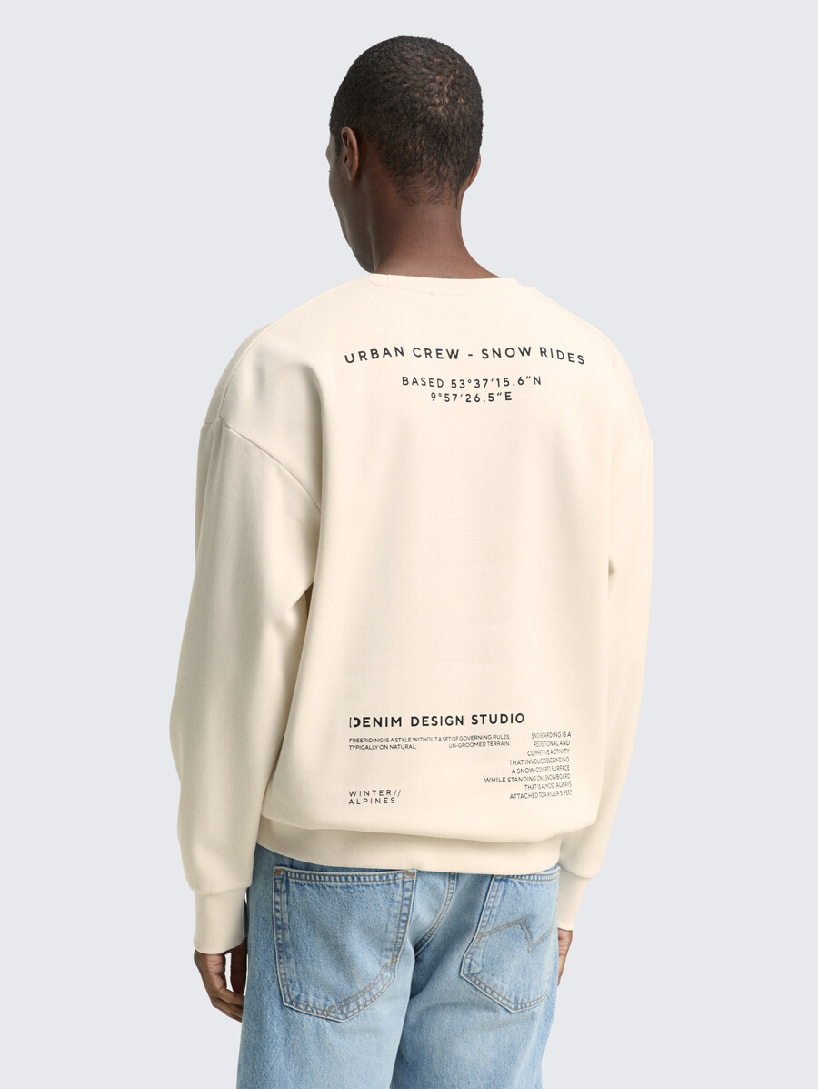 sudadera relajada con estampado