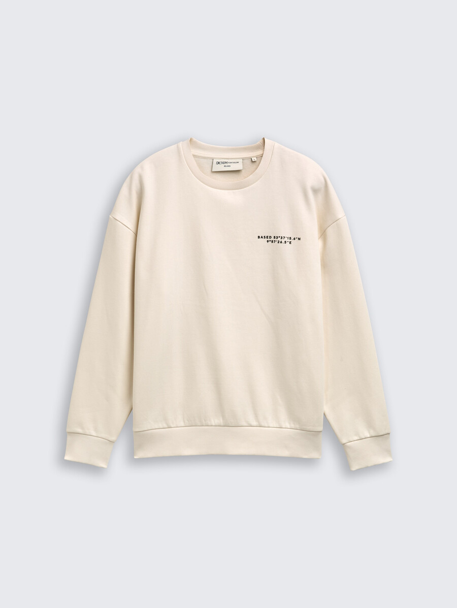 sudadera relajada con estampado