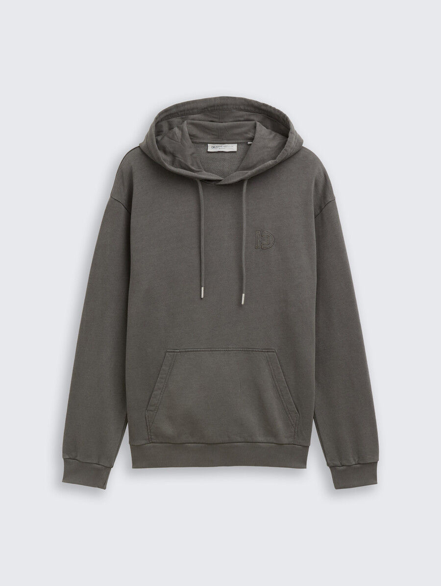 sudadera con capucha teñida