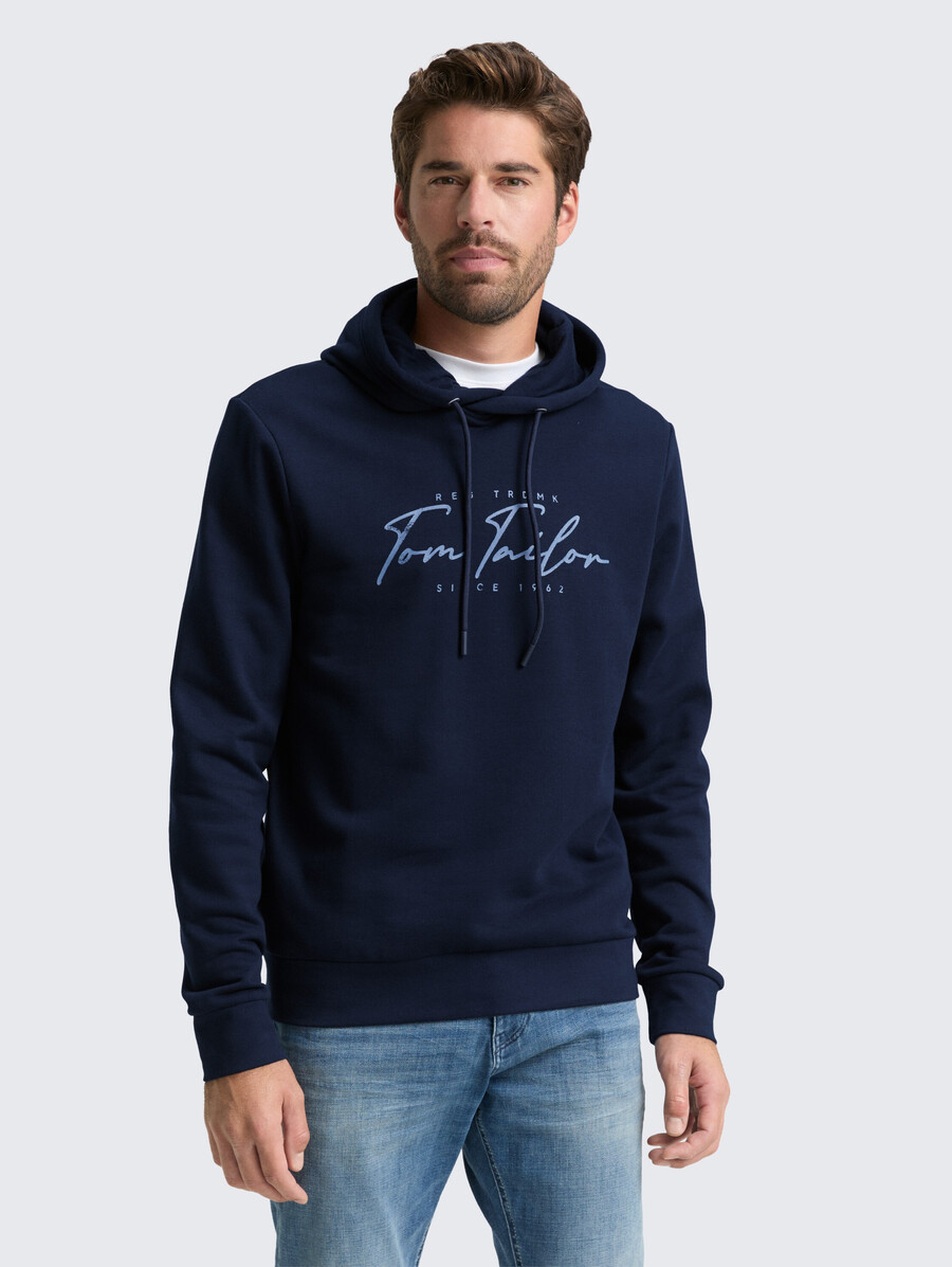sudadera con capucha y estampado de logotipo