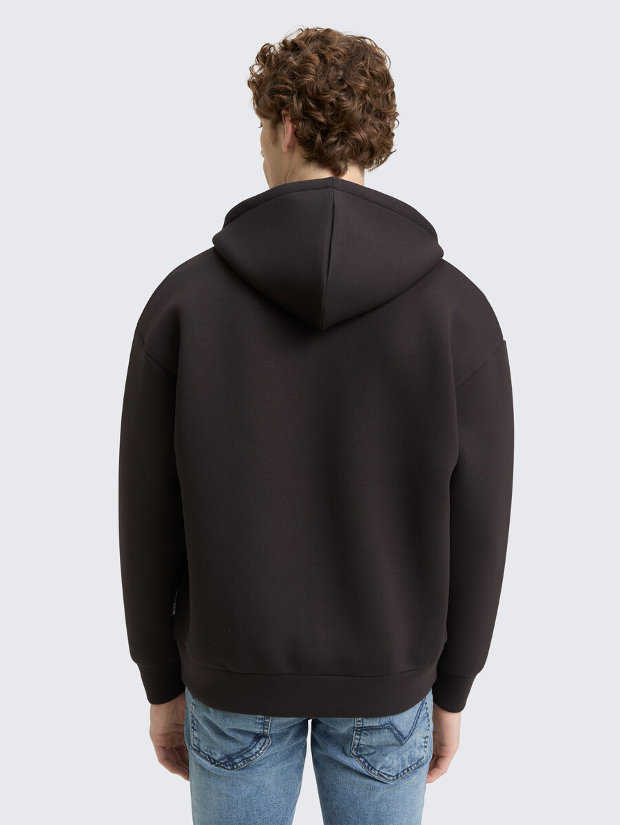 chaqueta deportiva con capucha y corte holgado de scuba