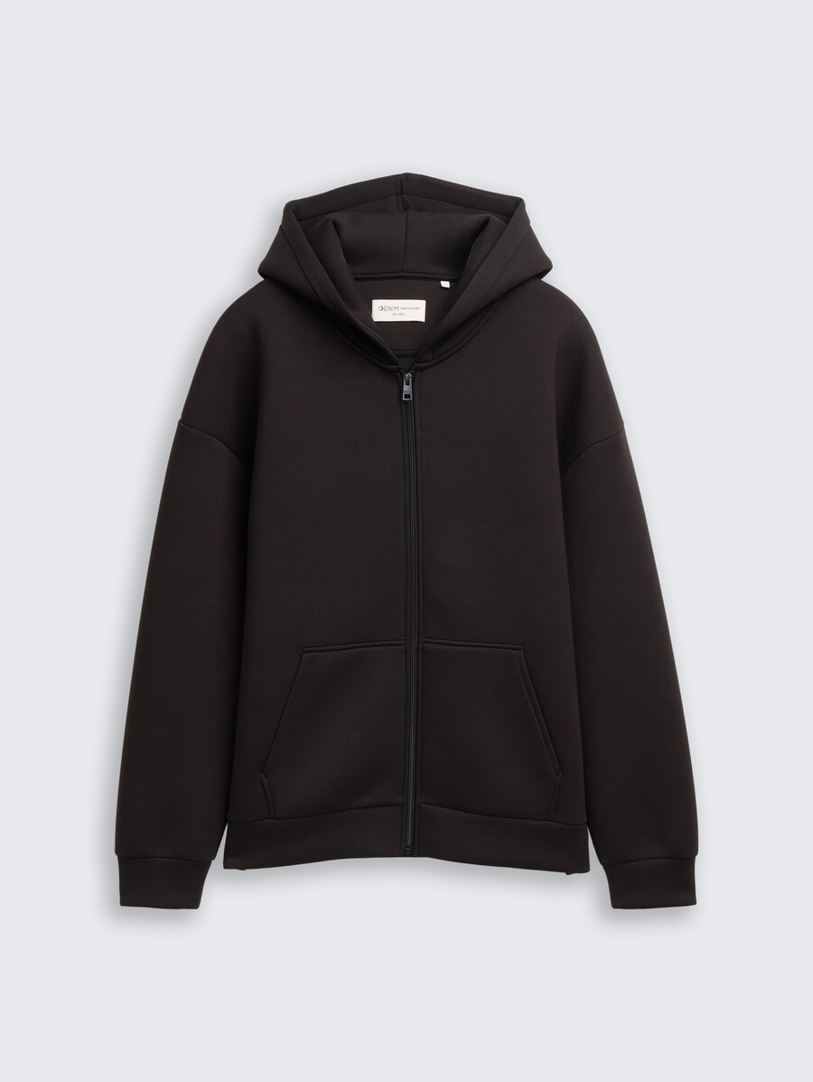 chaqueta deportiva con capucha y corte holgado de scuba