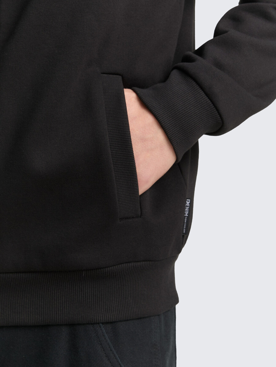 chaqueta sudadera con cuello bomber