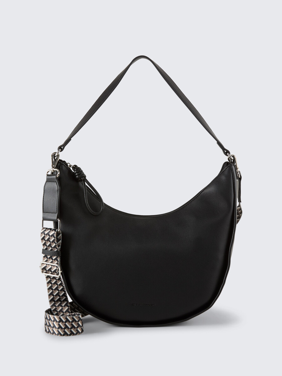 bolso de hombro tttatiana m con correa tejida estampada