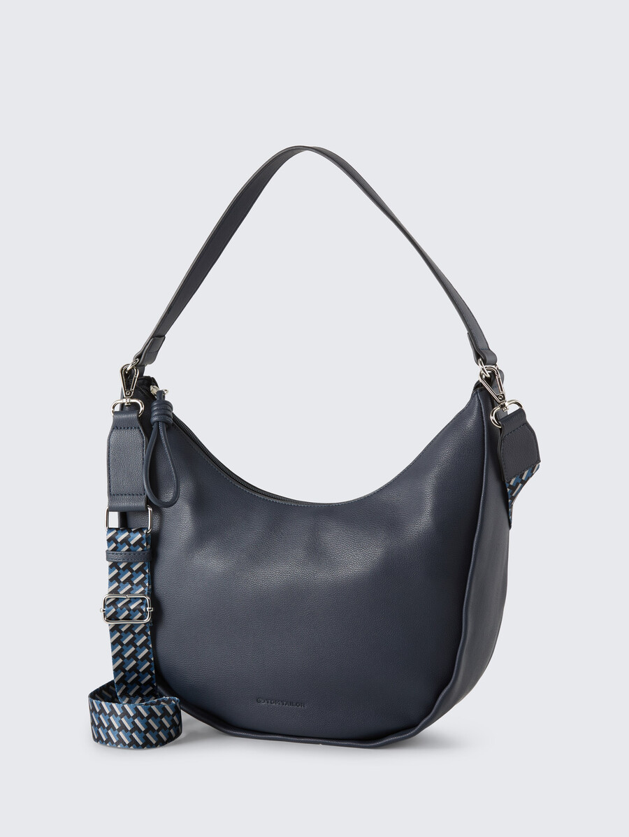 bolso de hombro tttatiana m con correa tejida estampada
