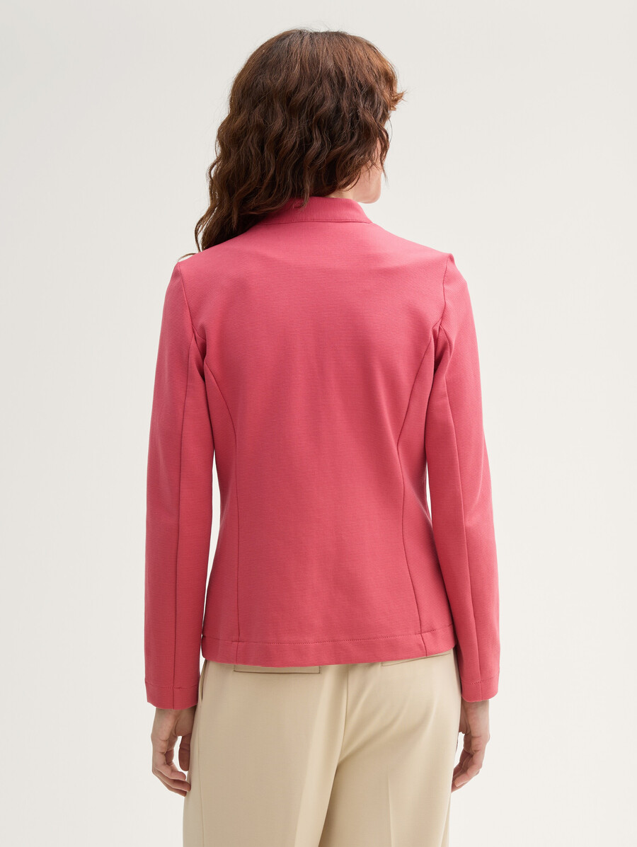 blazer de corte entallado con textura otomana