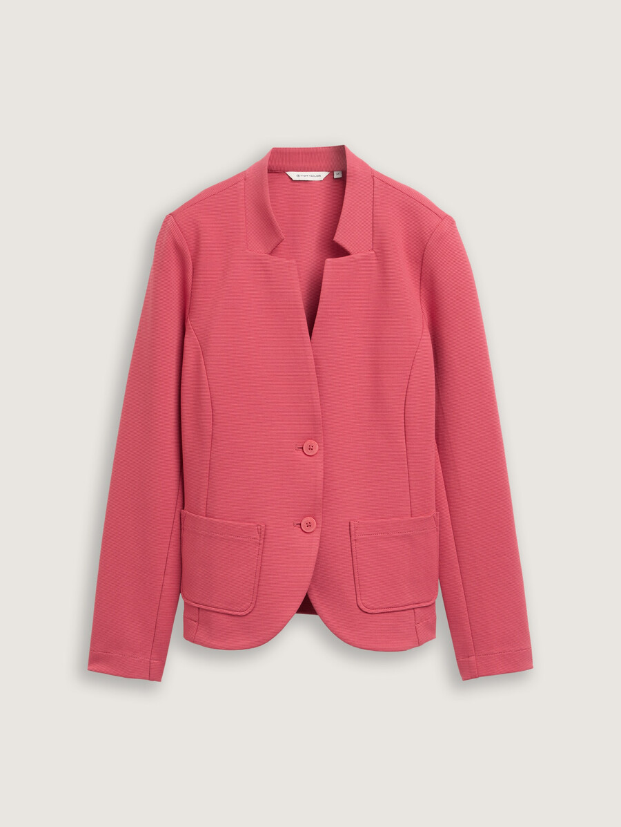 blazer de corte entallado con textura otomana