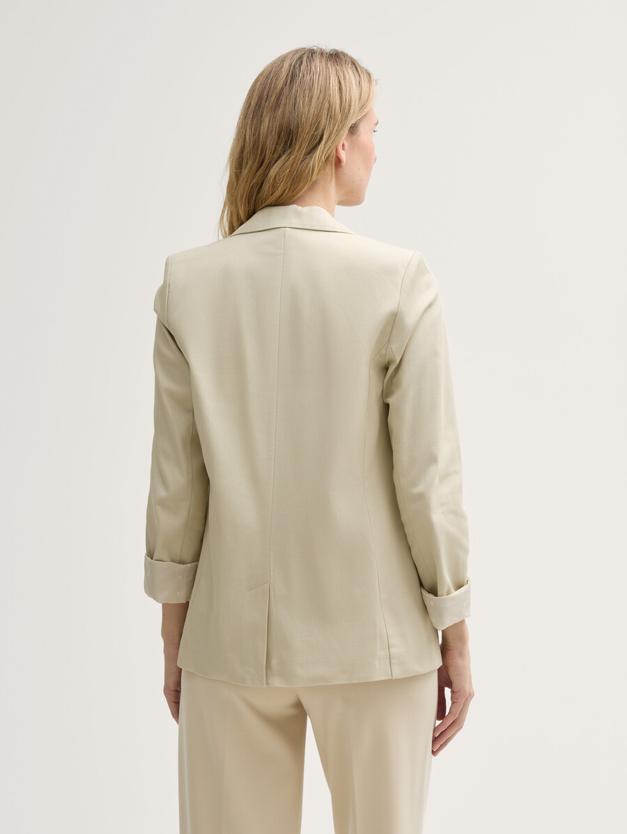 blazer de corte regular en sarga