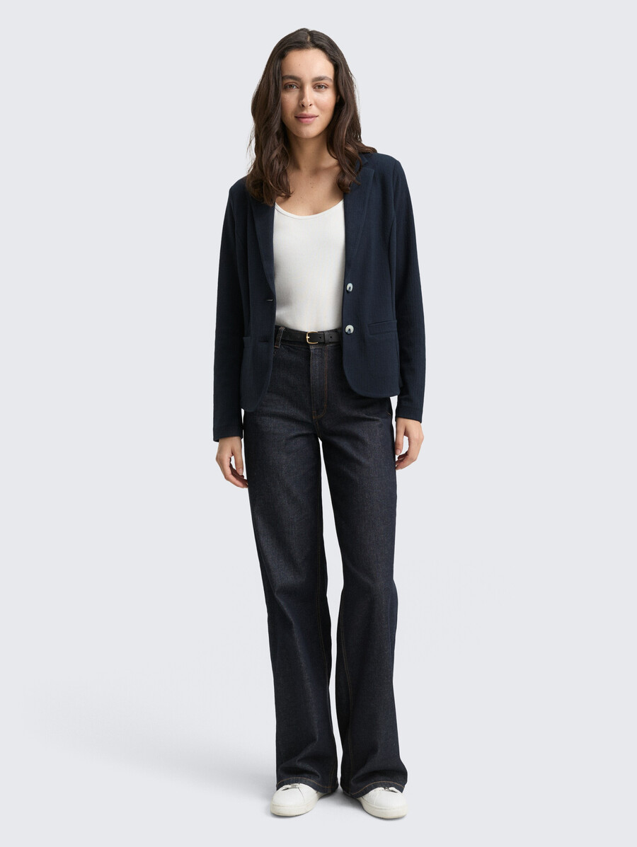 blazer jacquard de corte regular