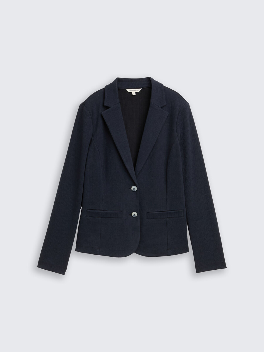 blazer jacquard de corte regular