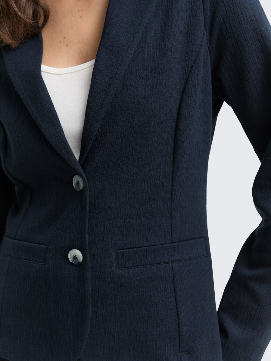 blazer jacquard de corte regular