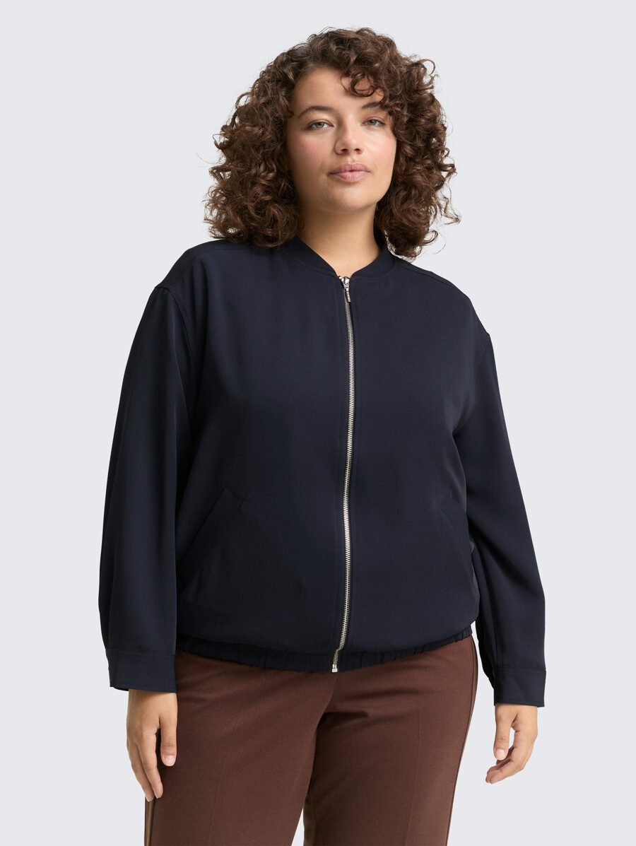 talla grande - chaqueta tipo blusón holgada