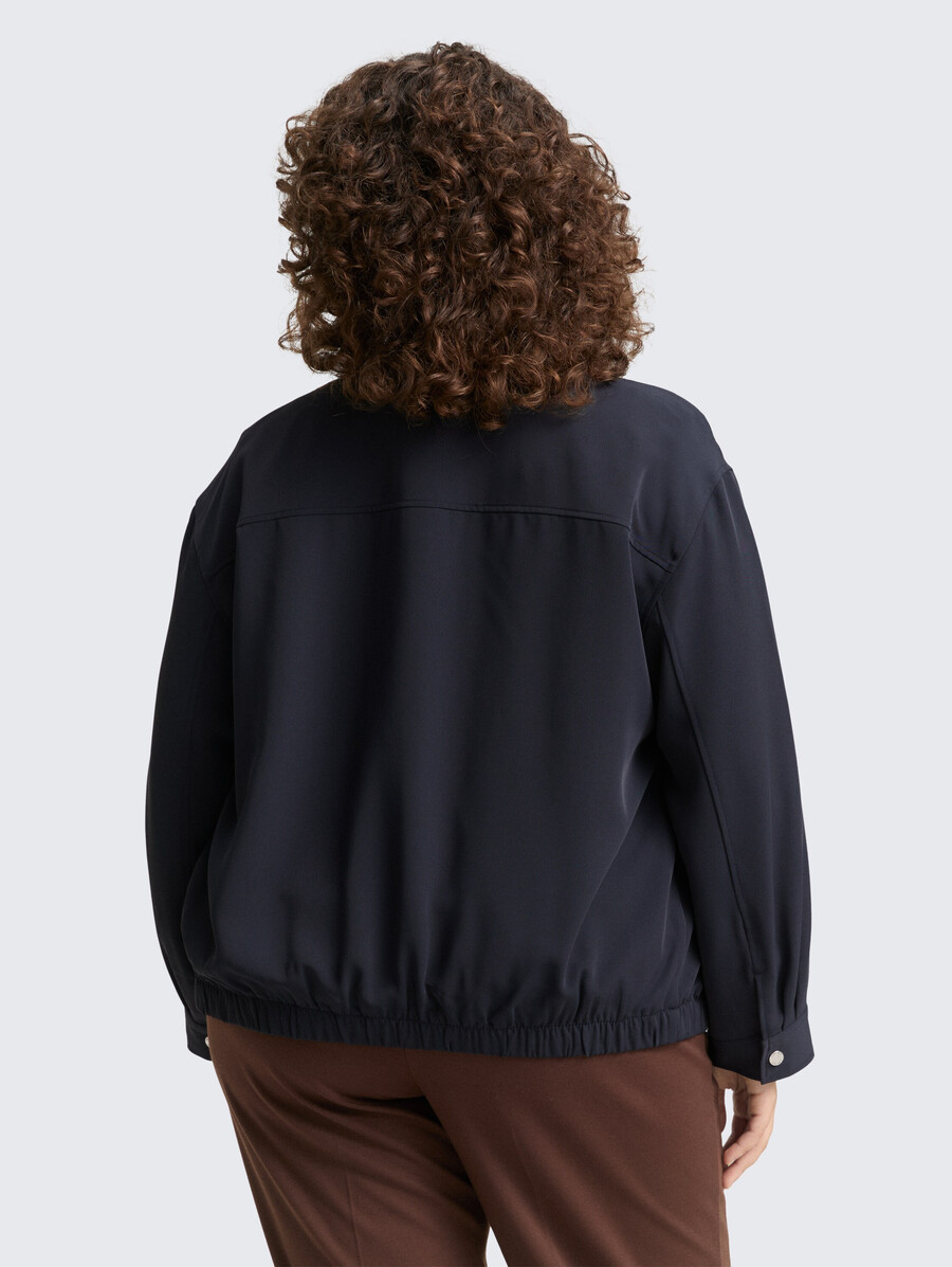 talla grande - chaqueta tipo blusón holgada