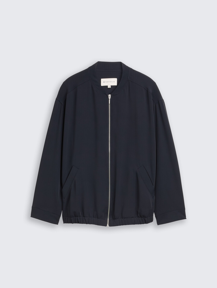 talla grande - chaqueta tipo blusón holgada